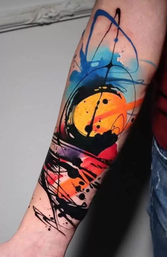 tatuagem aquarela