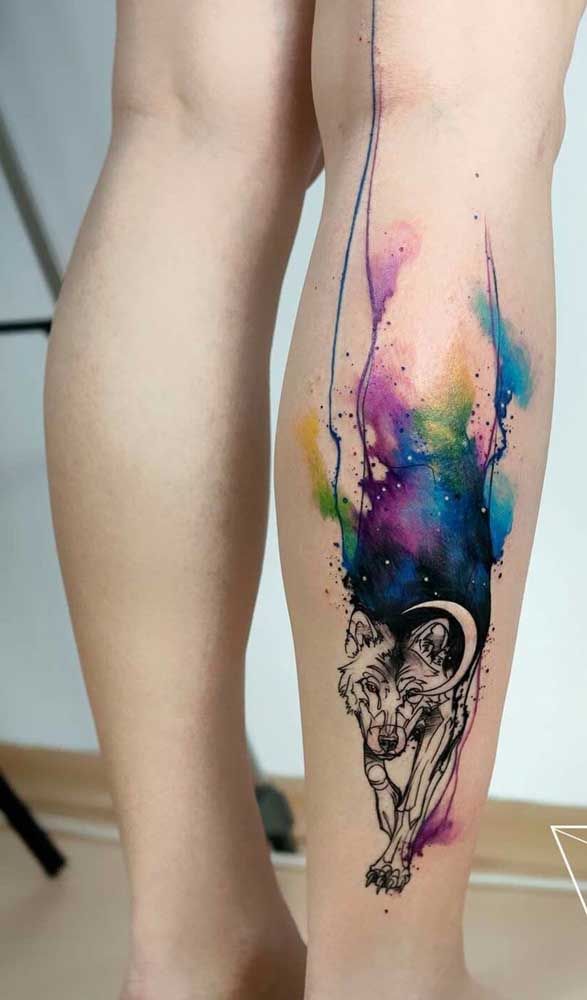 tatuagem aquarela