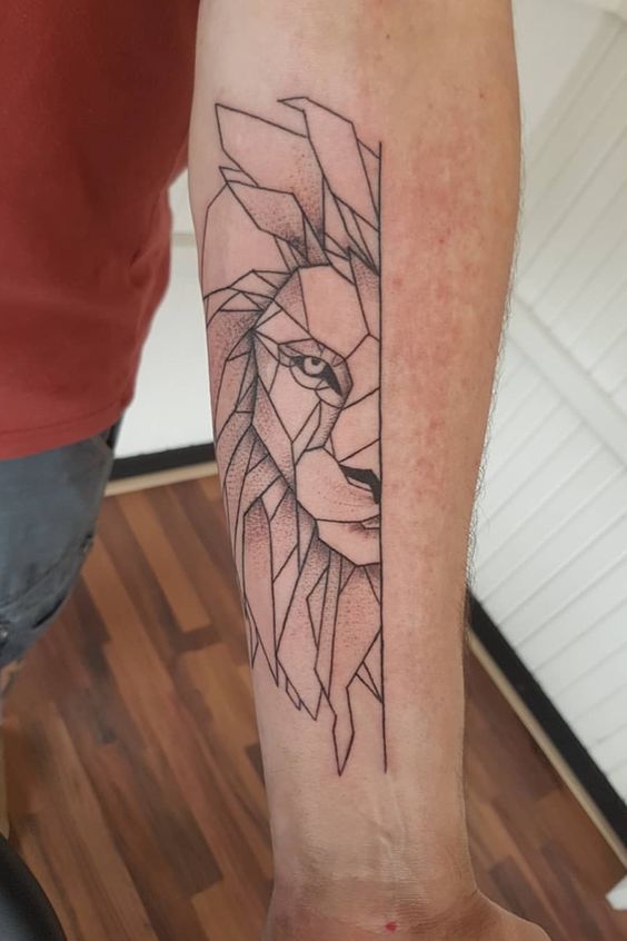 tatuagem de leão